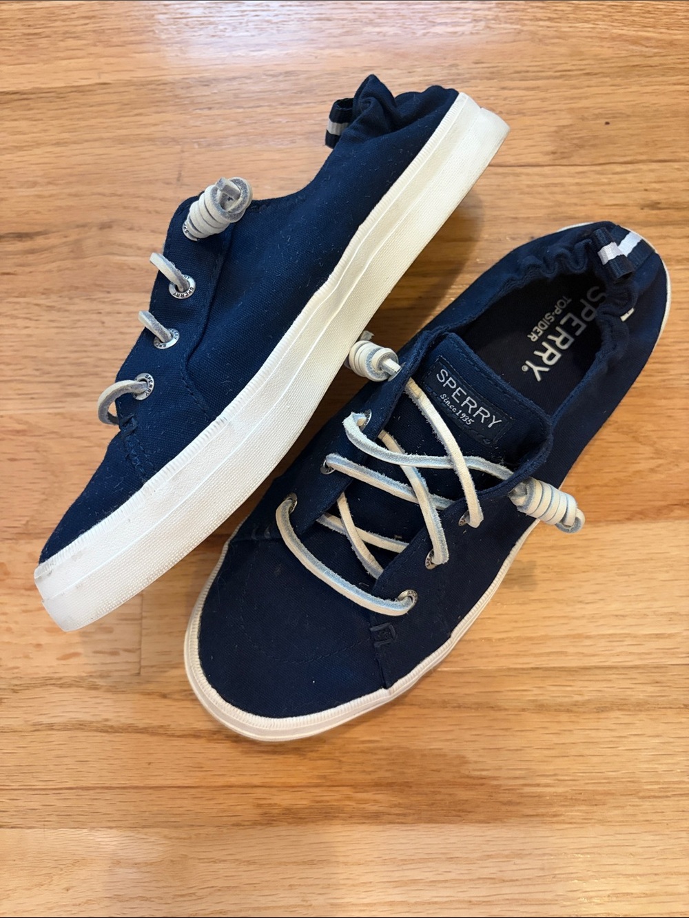 SPERRY Top-Sider Navy Blue Slip-On Sneakers - Women's 7.5